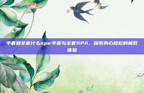 半套和全套什么spa:半套与全套SPA，探索身心放松的极致体验