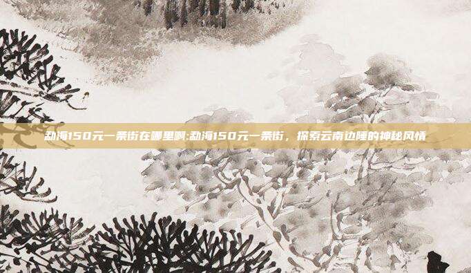 勐海150元一条街在哪里啊:勐海150元一条街，探索云南边陲的神秘风情