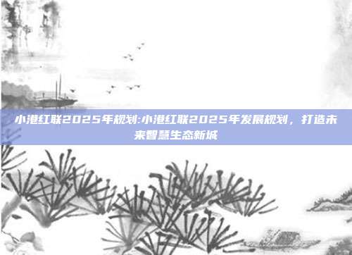 小港红联2025年规划:小港红联2025年发展规划，打造未来智慧生态新城