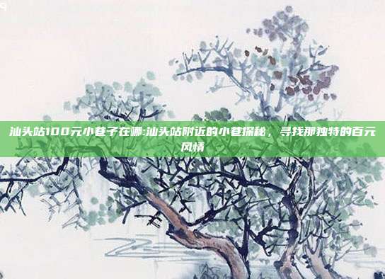 汕头站100元小巷子在哪:汕头站附近的小巷探秘，寻找那独特的百元风情